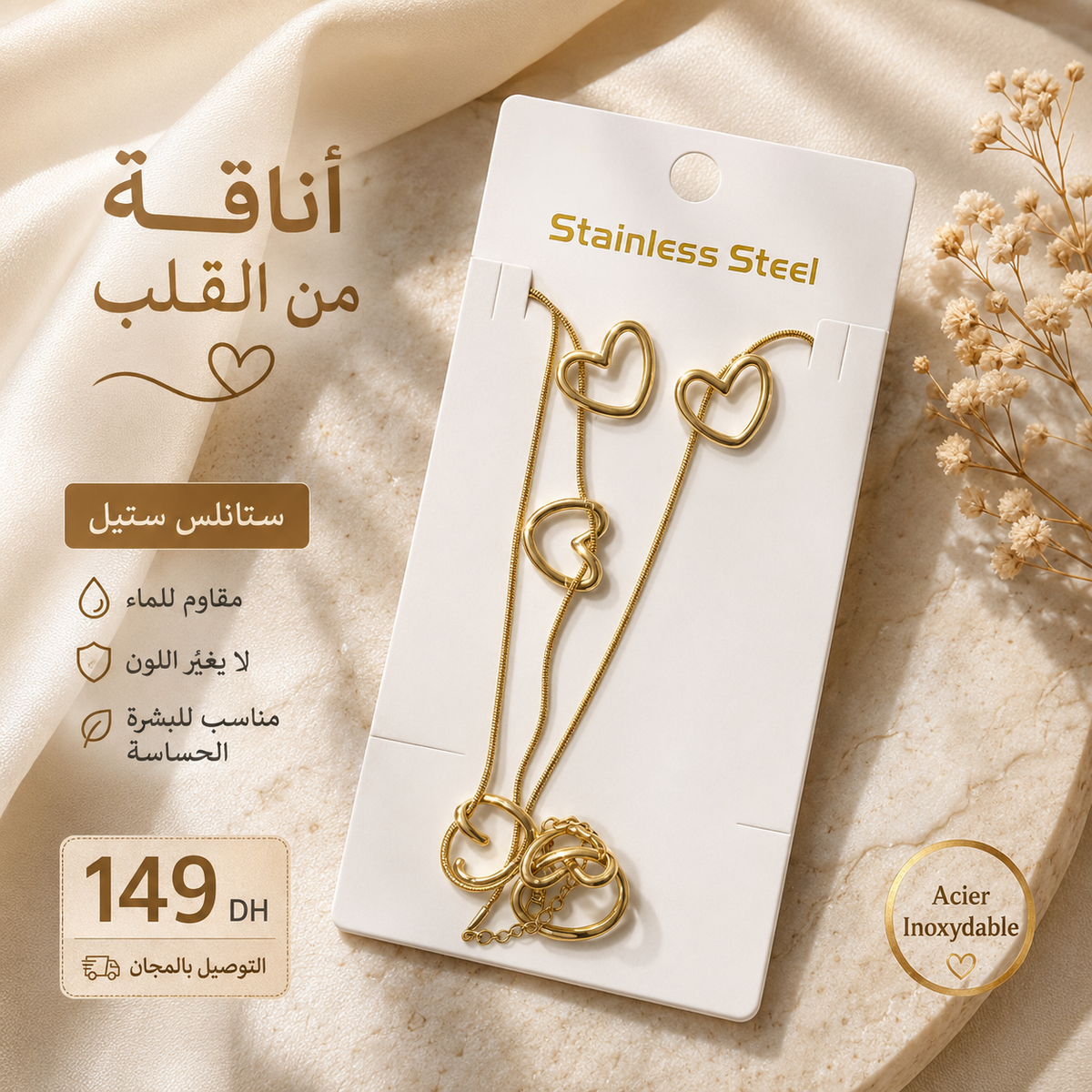 Hearts Pack Stainless Steel