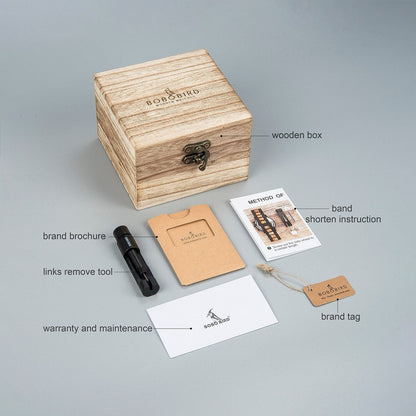 Montre en bois combiné